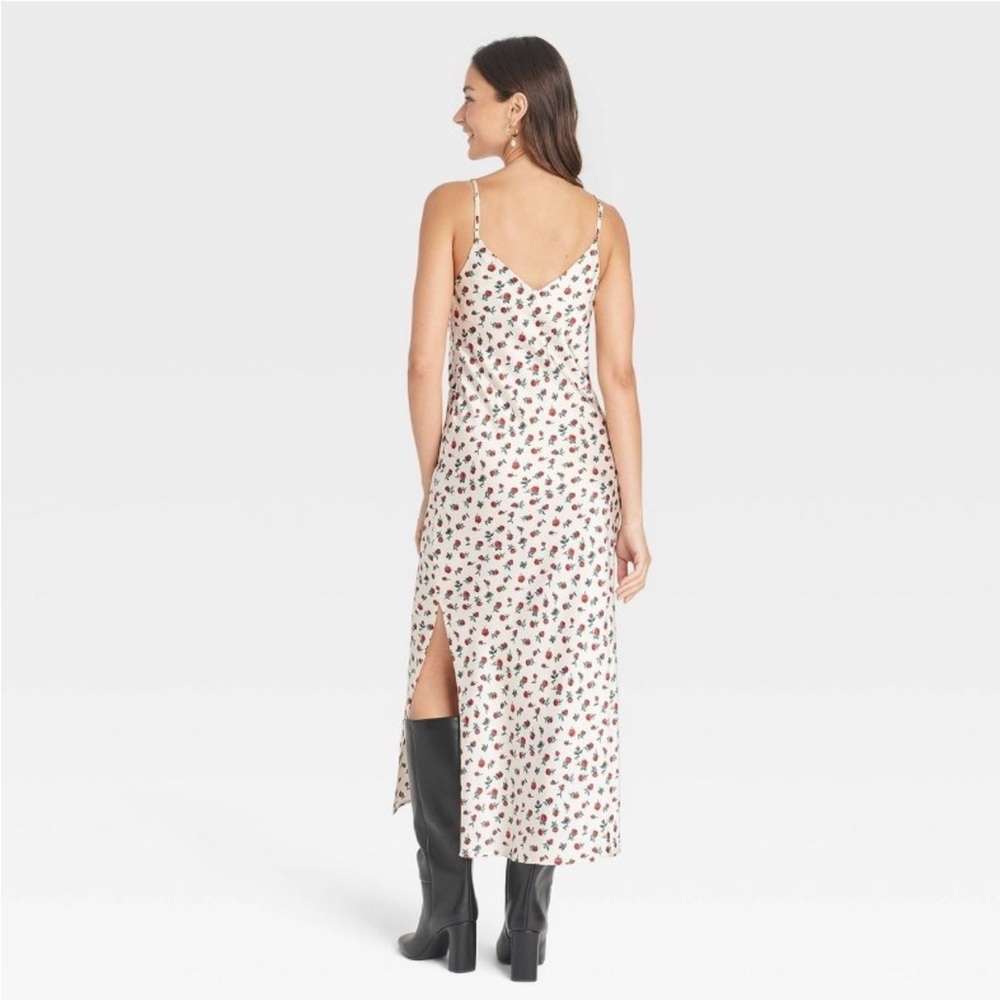 Women's Midi Slip Dress - A New Day™
Rose Floral 🆕 - Picture 3 of 6